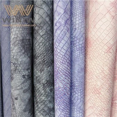 Upphleypt gervi Pu leður dúkur krókódíla leður