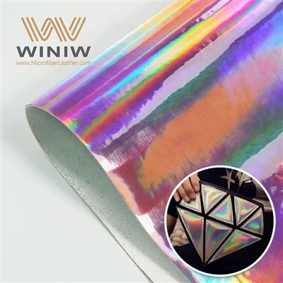 Hagkvæmt PU tilbúið leðurefni Vegan töskur efni