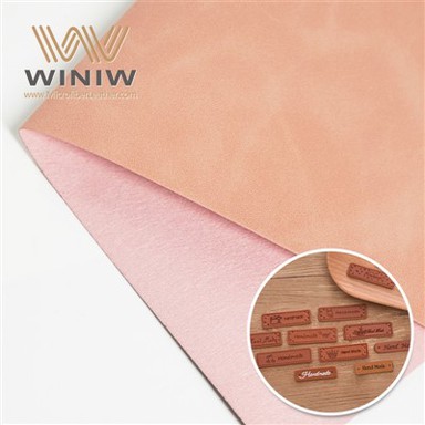 Soft Touch gervi PU leður Vegan efni til að búa til merki